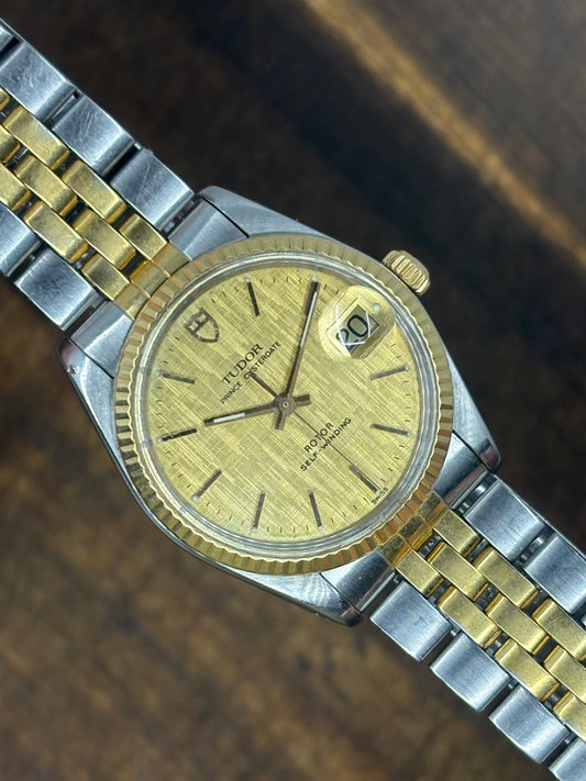Tudor Prince Oysterdate – Linen Dial – Two-Tone