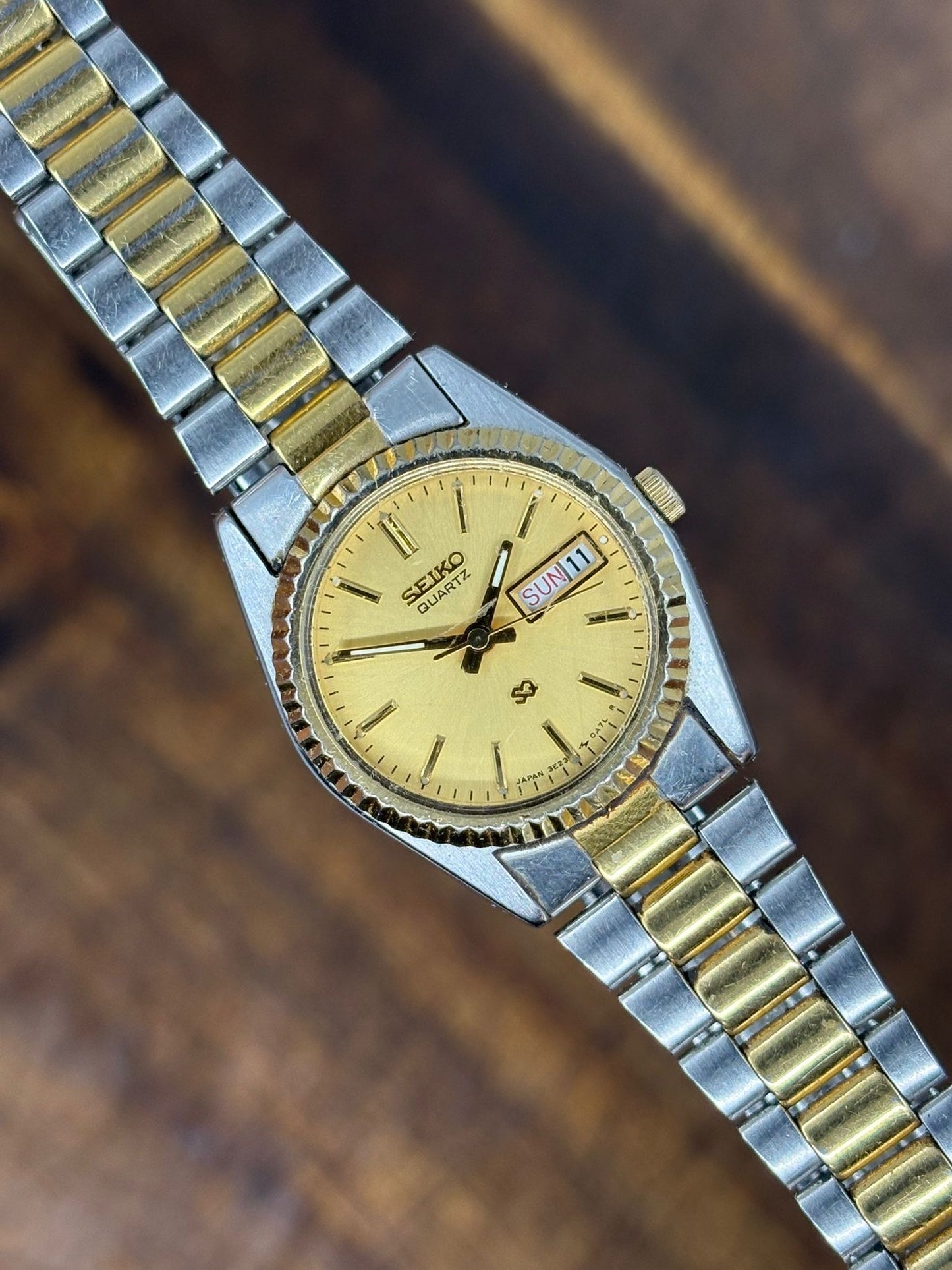 Seiko Quartz Two-Tone – Gold Dial lady’s
