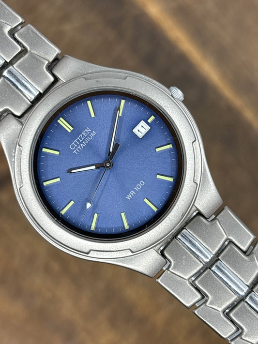 Citizen Titanium Quartz – Blue Dial