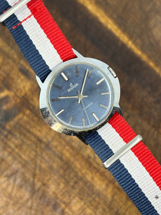 Josmar 17 Jewel Vintage Mechanical Watch