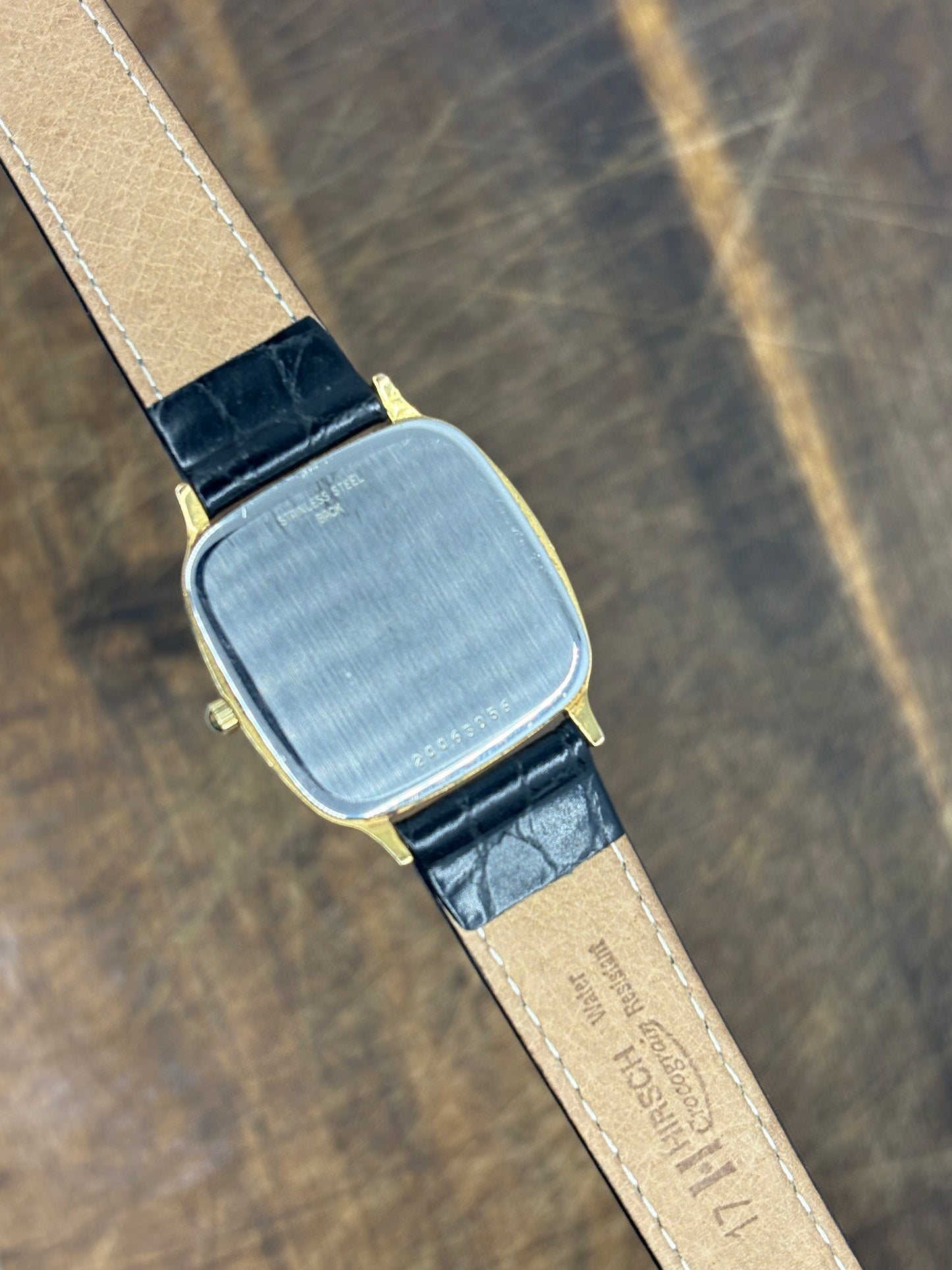 Longines Presence Quartz Dress Watch – Gold Tone Case, Roman Dial, Leather Strap