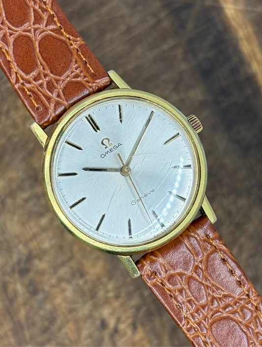 Omega Genève Manual Wind – Gold Tone – Vintage Dress Watch
