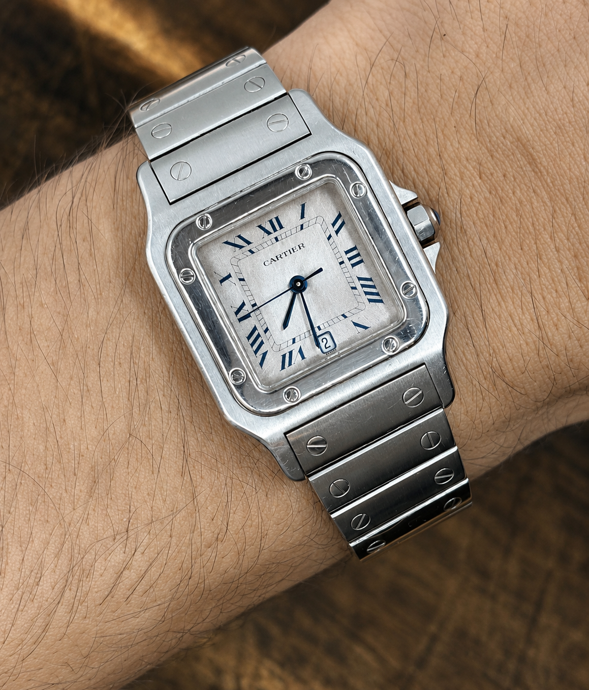 Cartier Santos Galbée Stainless Steel Quartz Watch | Date | Classic Luxury Dress Watch