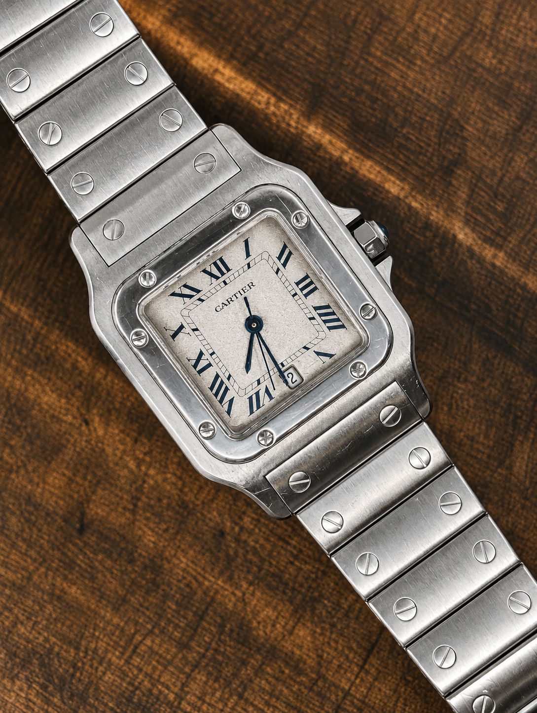 Cartier Santos Galbée Stainless Steel Quartz Watch | Date | Classic Luxury Dress Watch