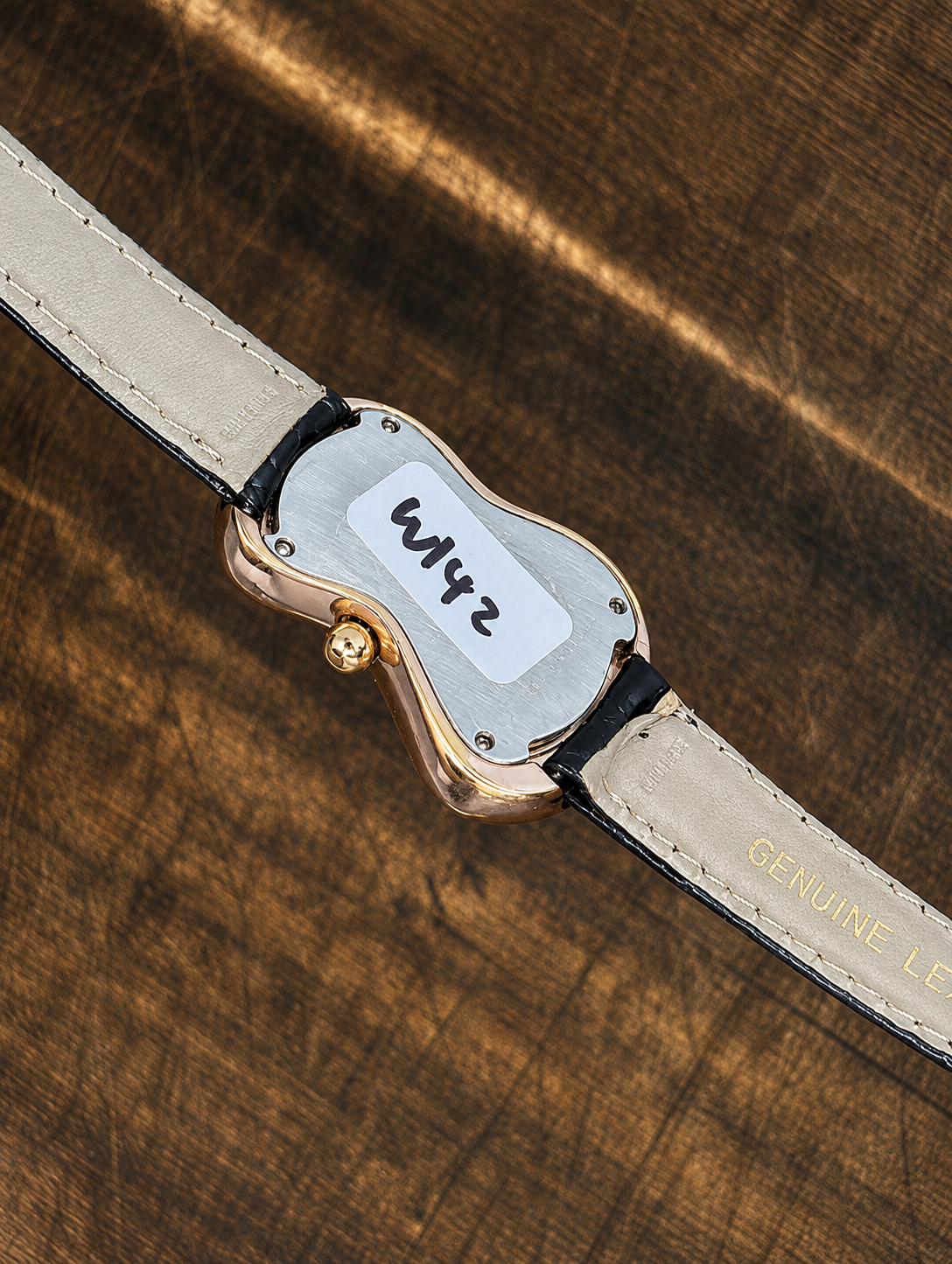 Salvador Dalí Melting Watch | Quartz | Surrealist Curved Case | Black Leather Strap