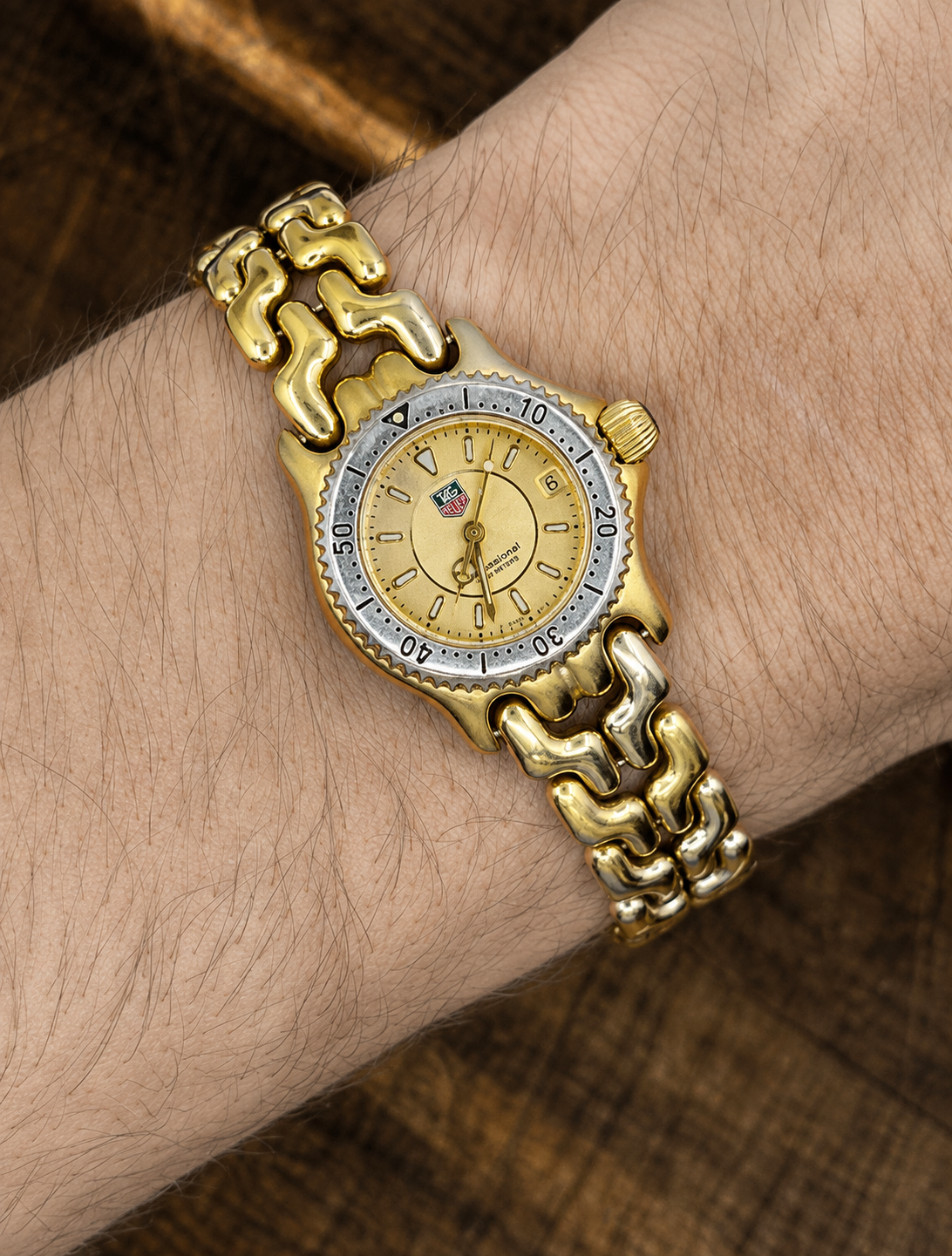 Vintage TAG Heuer S/el Professional Quartz Watch | Two-Tone Bracelet | Date | Ladies Watch