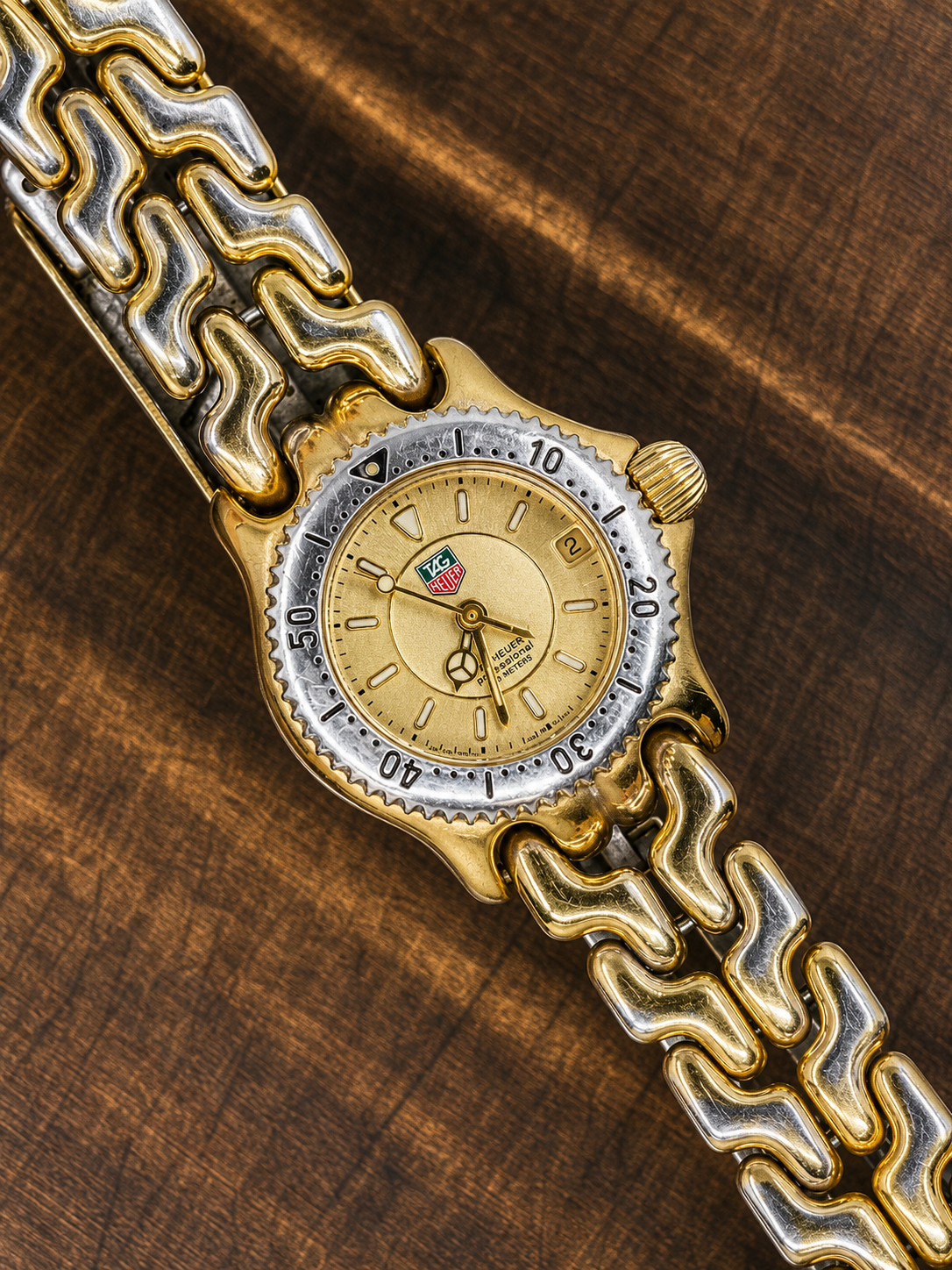 Vintage TAG Heuer S/el Professional Quartz Watch | Two-Tone Bracelet | Date | Ladies Watch