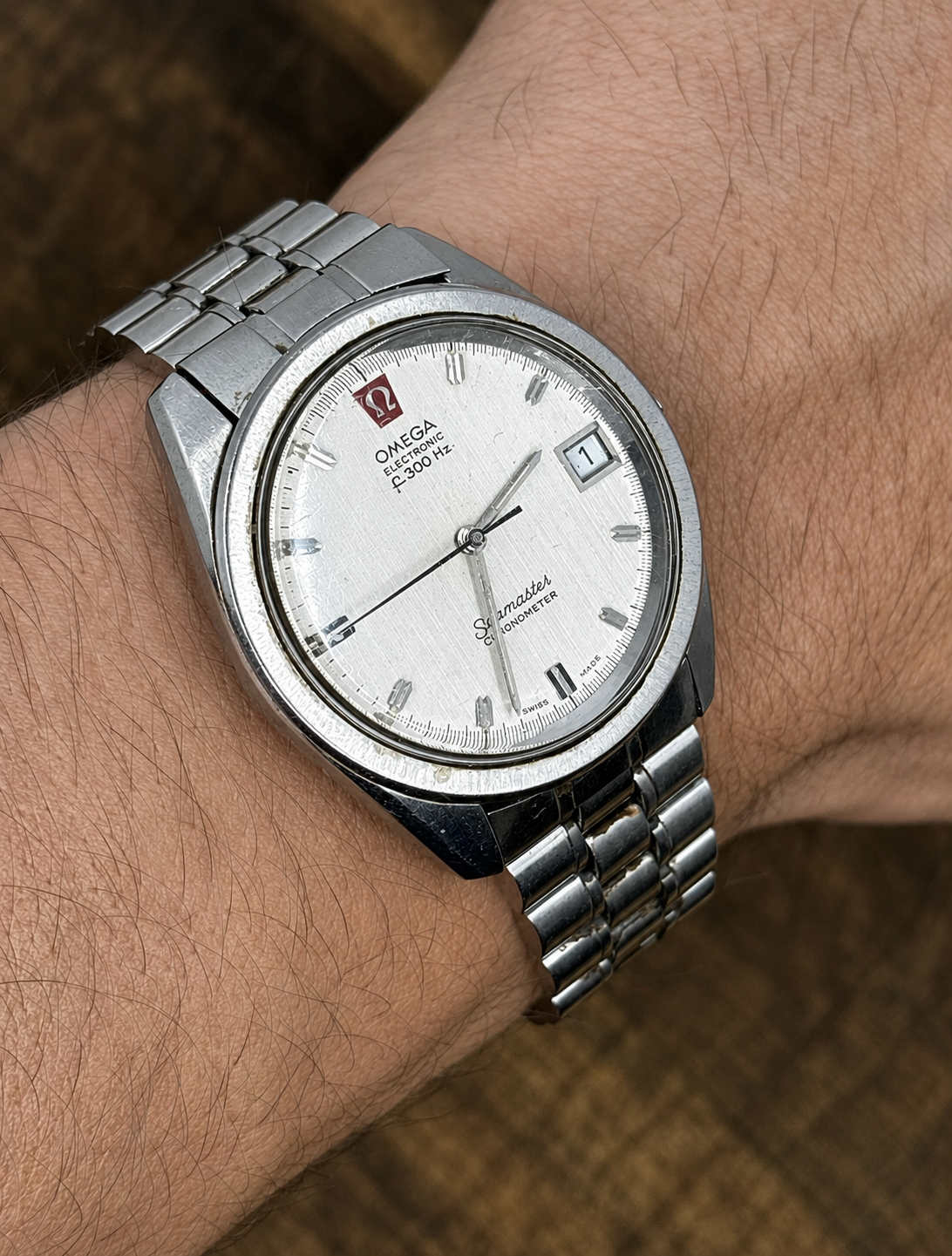Vintage Omega Seamaster Electronic f300 Hz Chronometer | Stainless Steel | Date | Swiss Made