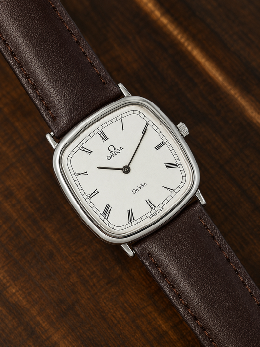 Vintage Omega De Ville Dress Watch | Roman Numeral Dial | Swiss Made | Stainless Steel