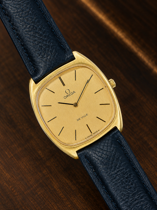 Vintage Omega De Ville Gold-Tone Dress Watch | Swiss Made | Champagne Dial