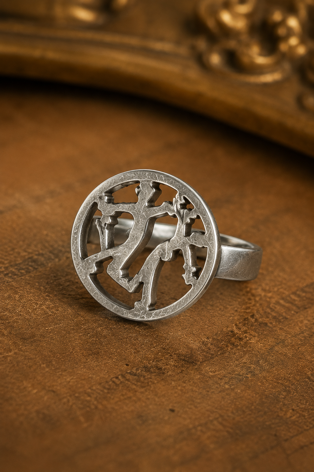 Sterling Silver Abstract Design Ring