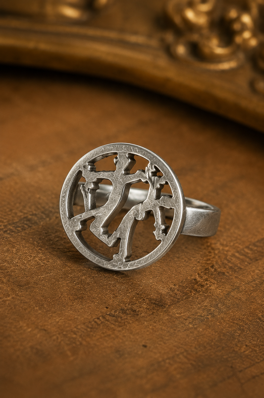 Sterling Silver Abstract Design Ring