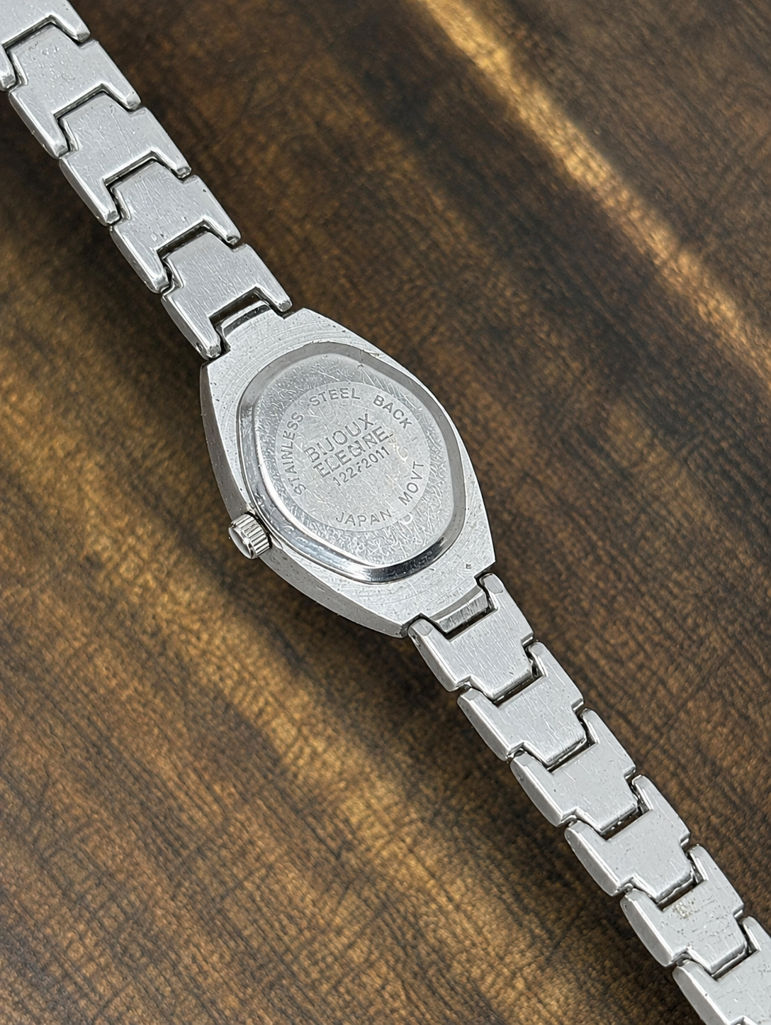 Vintage Tenner Ladies Quartz Watch | Black Dial | Silver Tone Bracelet | Petite Dress Watch