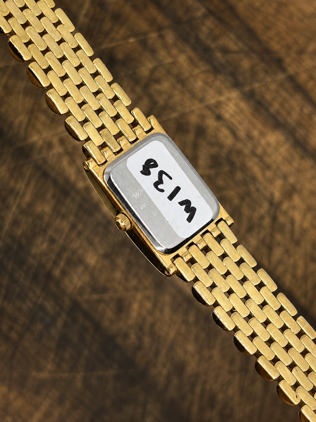 Footprints Vintage 999.9 Fine Gold Ingot Quartz Bracelet Watch