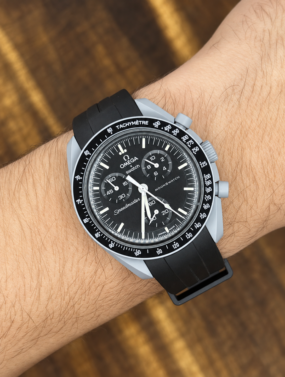 Omega x Swatch MoonSwatch Mission to Mercury – Black Chronograph Watch