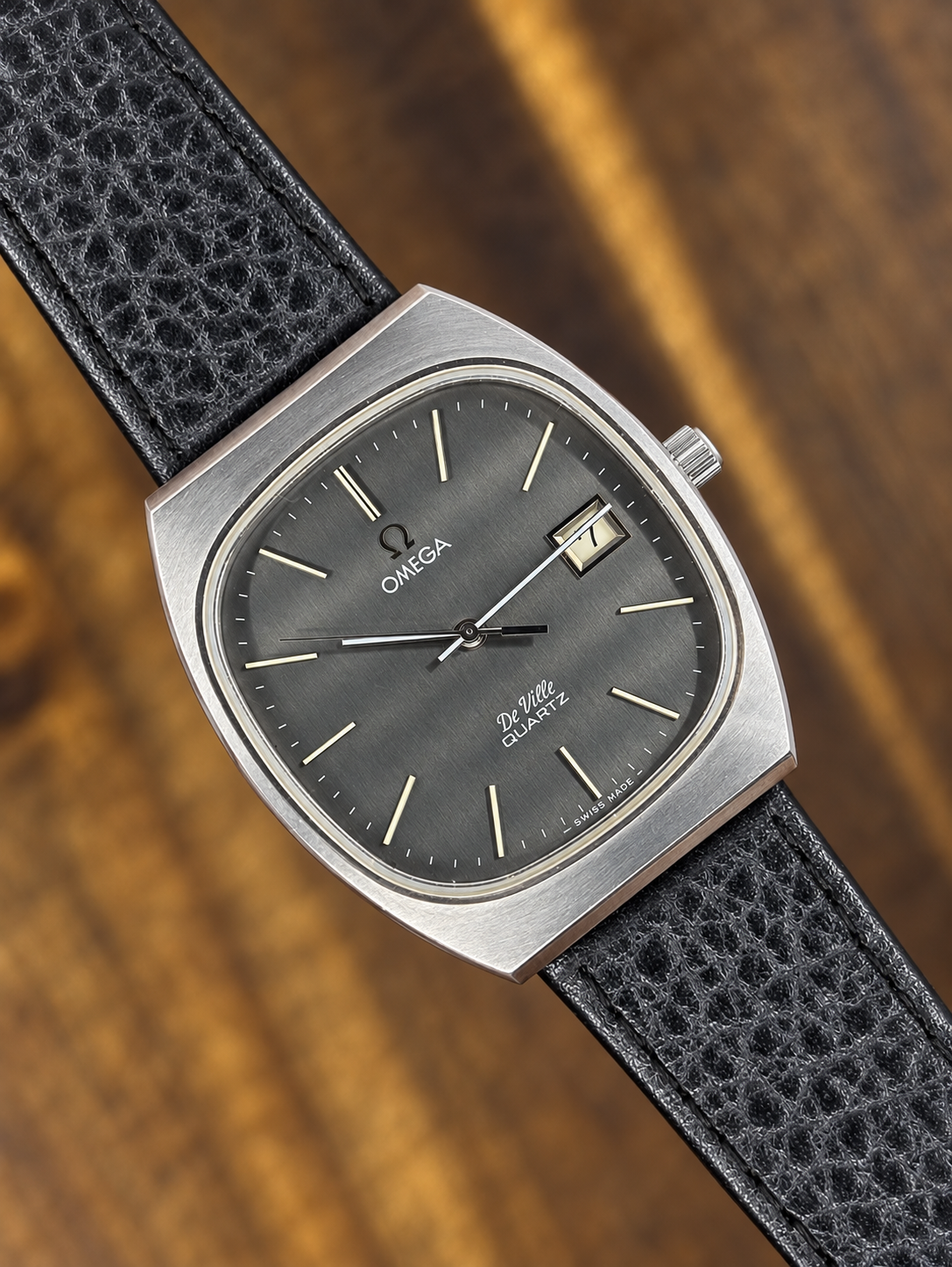 Vintage Omega De Ville Quartz Cal. 1342 – Grey Dial – Box & Papers
