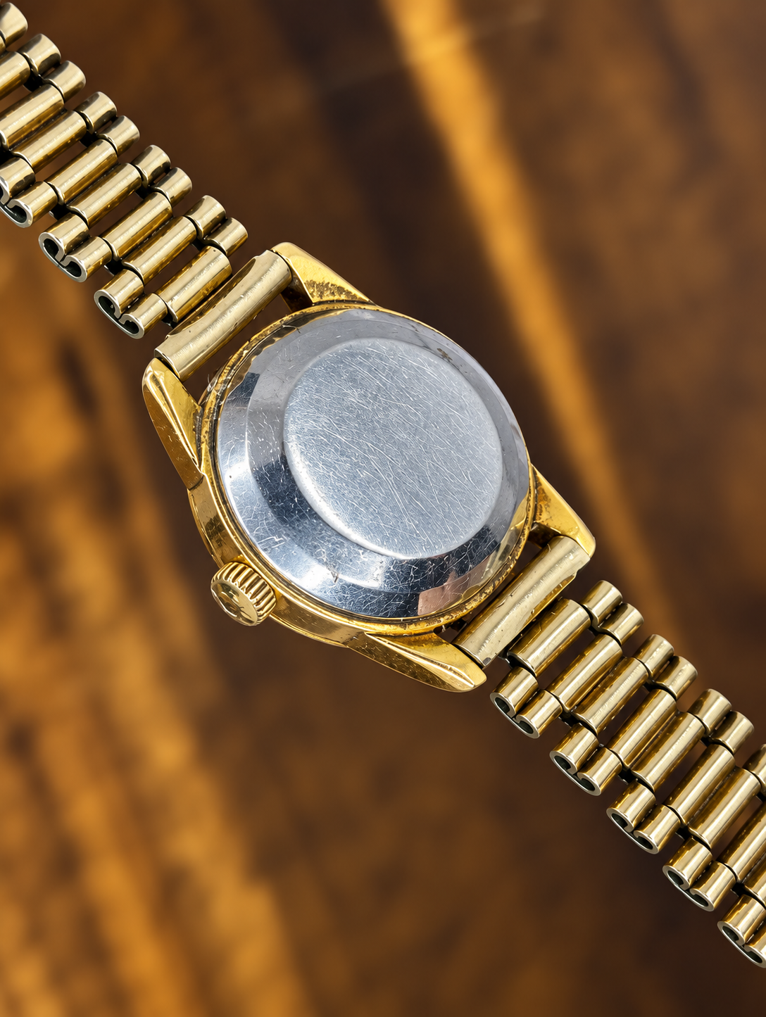 Vintage Omega Ladymatic Automatic Watch | Black Dial Gold Tone Swiss Ladies Watch