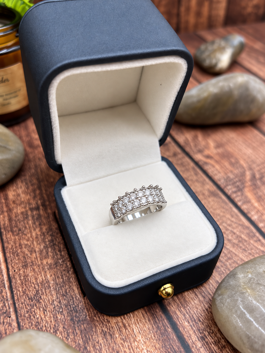 925 Sterling Silver Multi-Stone Sparkle Band Ring – Statement Ring