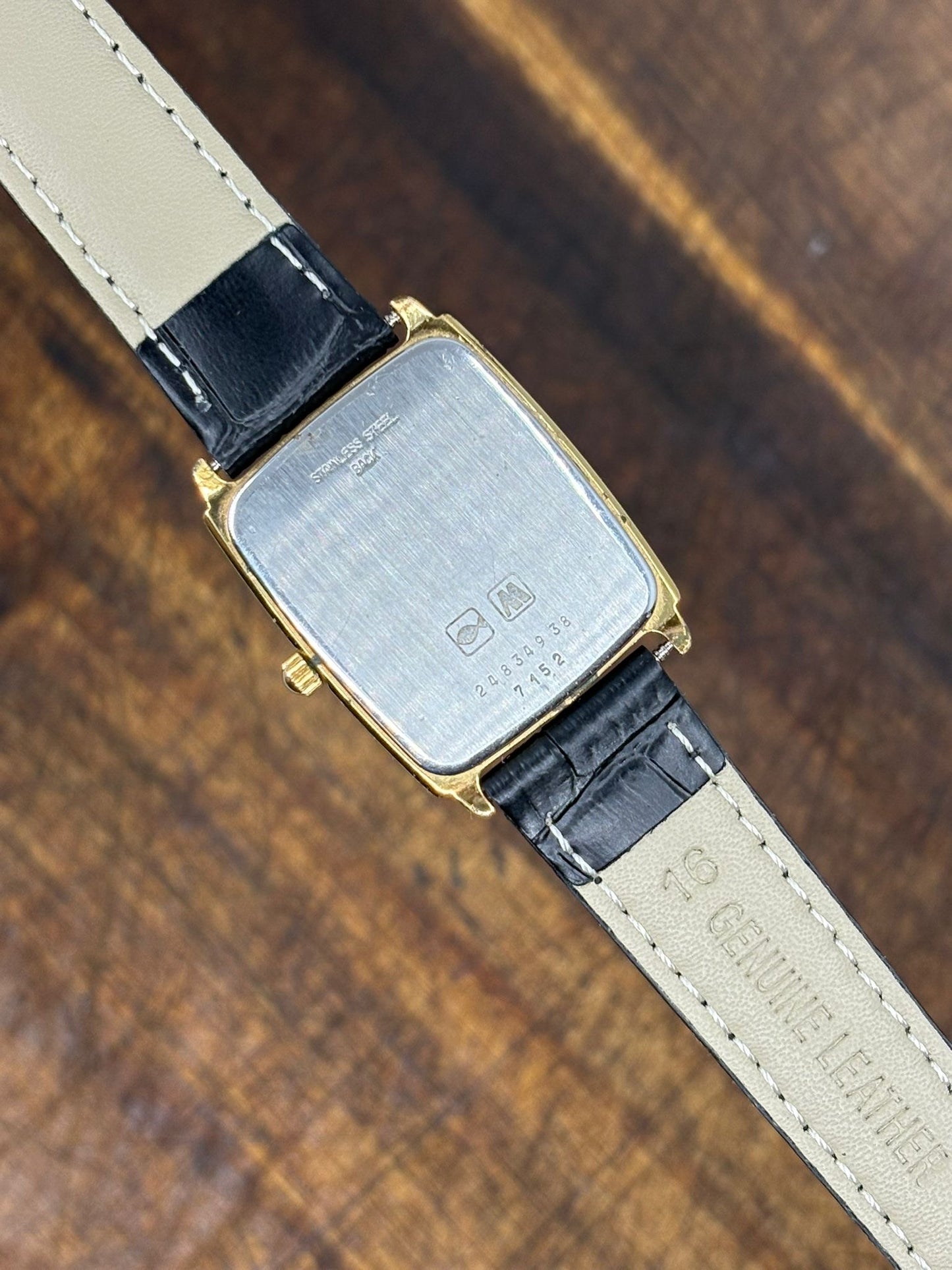 Longines Quartz Rectangular Dress Watch – White Dial