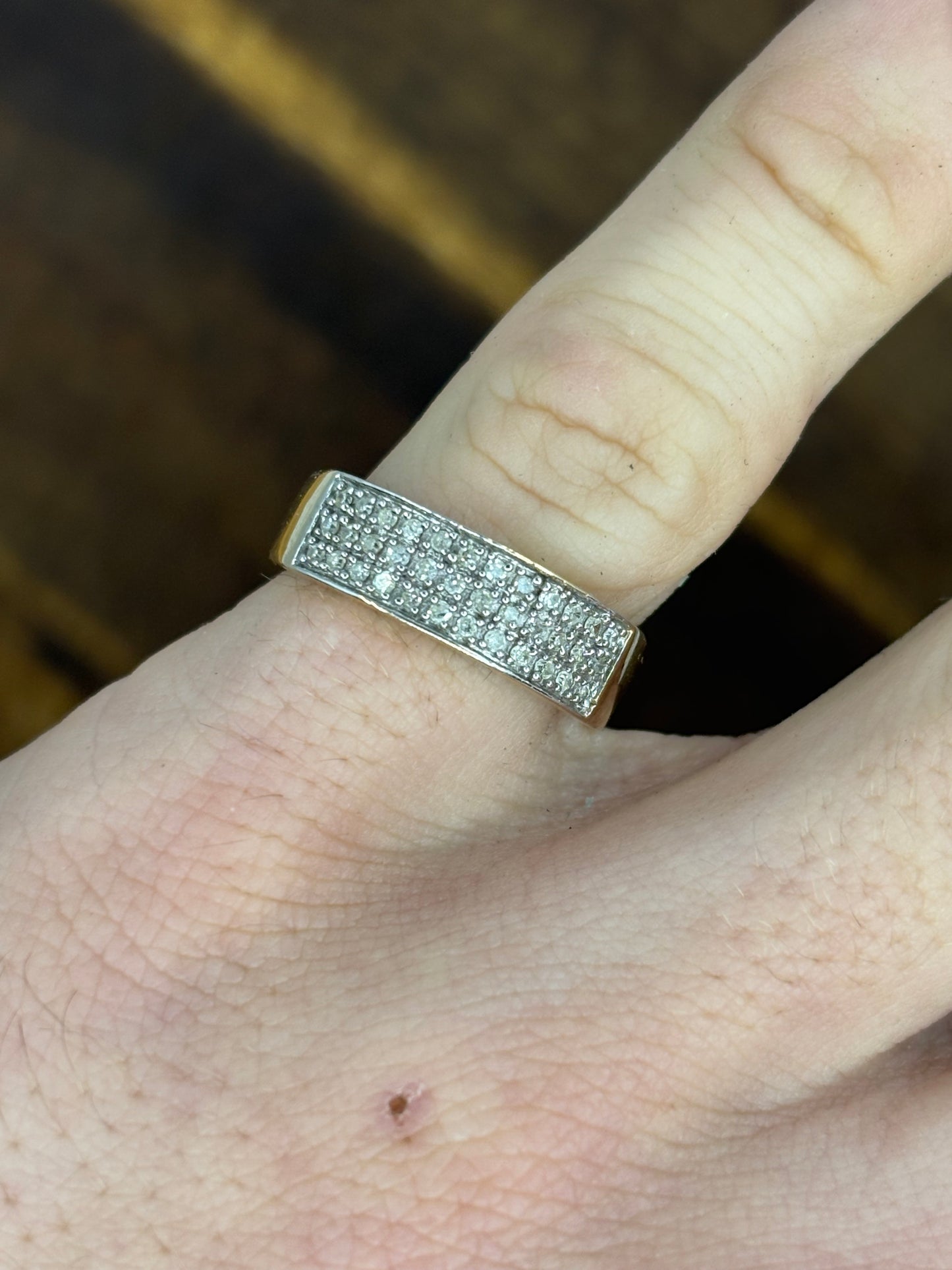 9ct Gold Diamond Cluster Ring