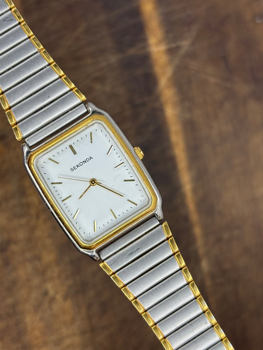 Sekonda Quartz – Two-Tone White Dial