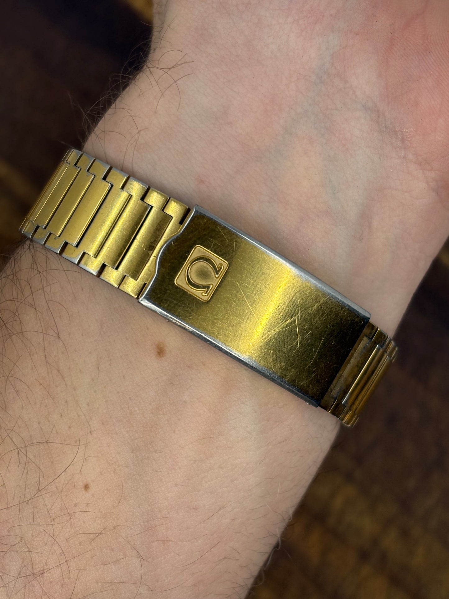 Omega Seamaster Automatic Day-Date – Gold Tone Integrated Bracelet