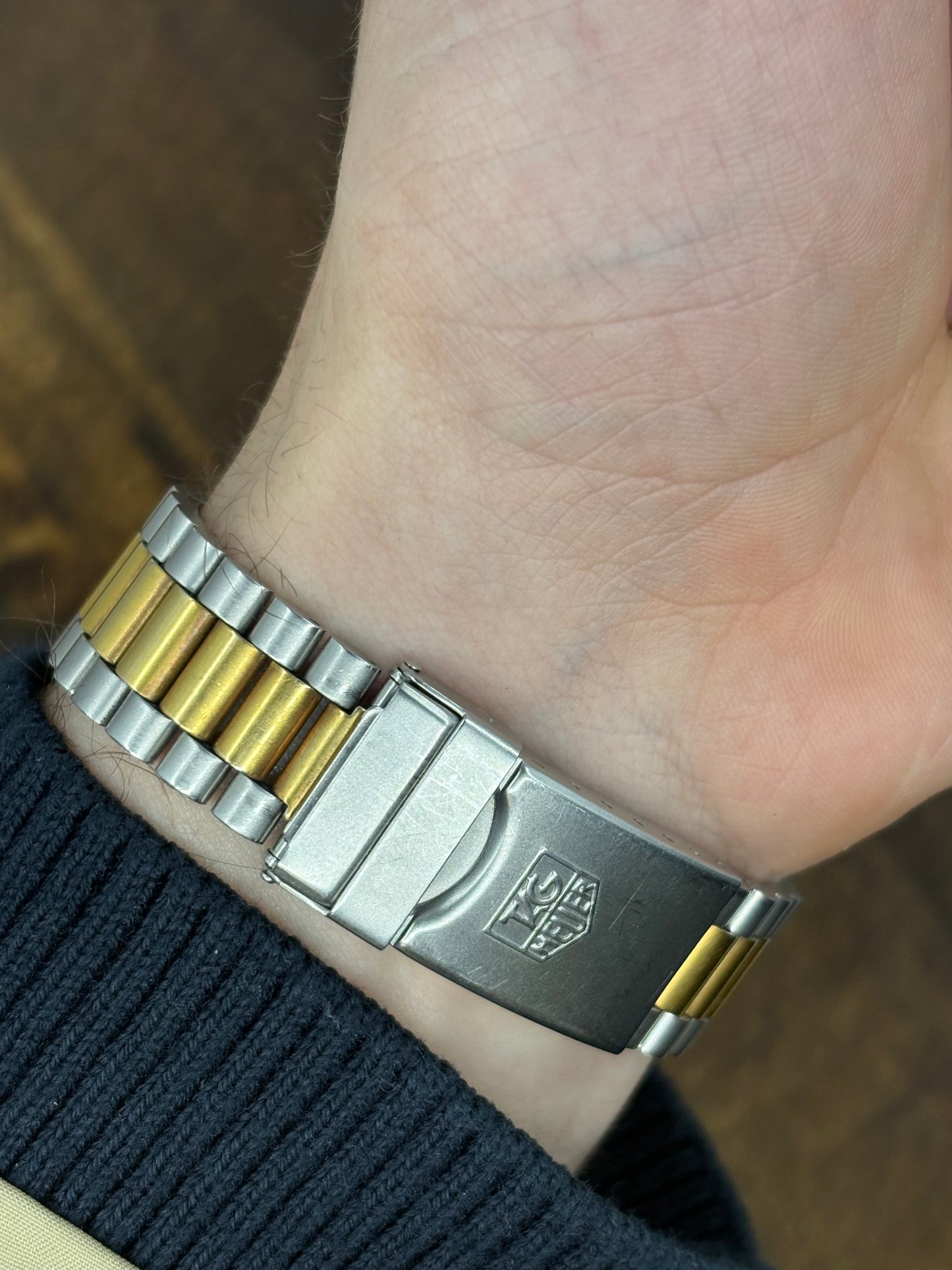TAG Heuer 3000 Professional Two-Tone Quartz (Gold Dial)