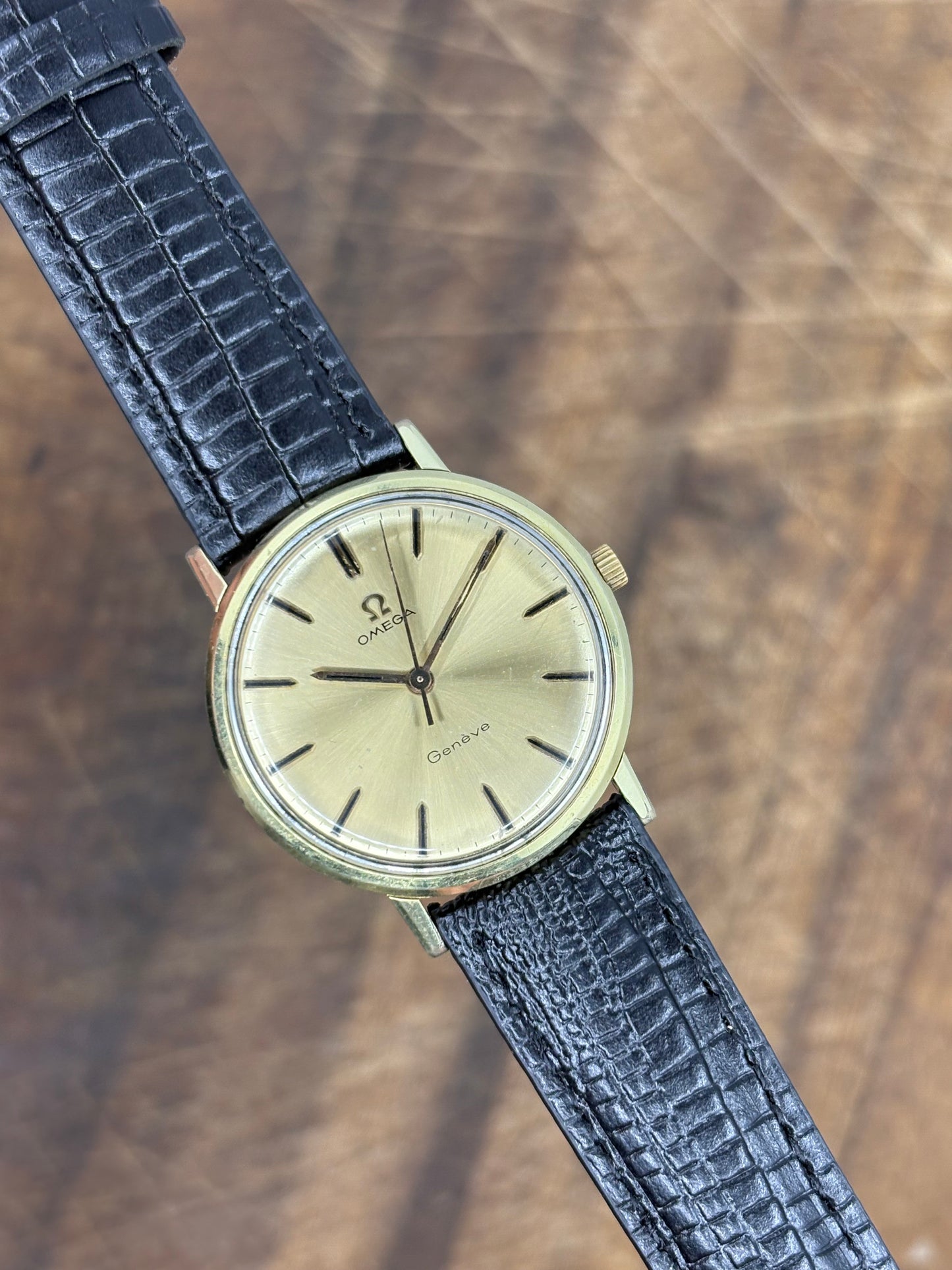 Omega Genève Vintage Gold-Plated Manual Wind Watch
