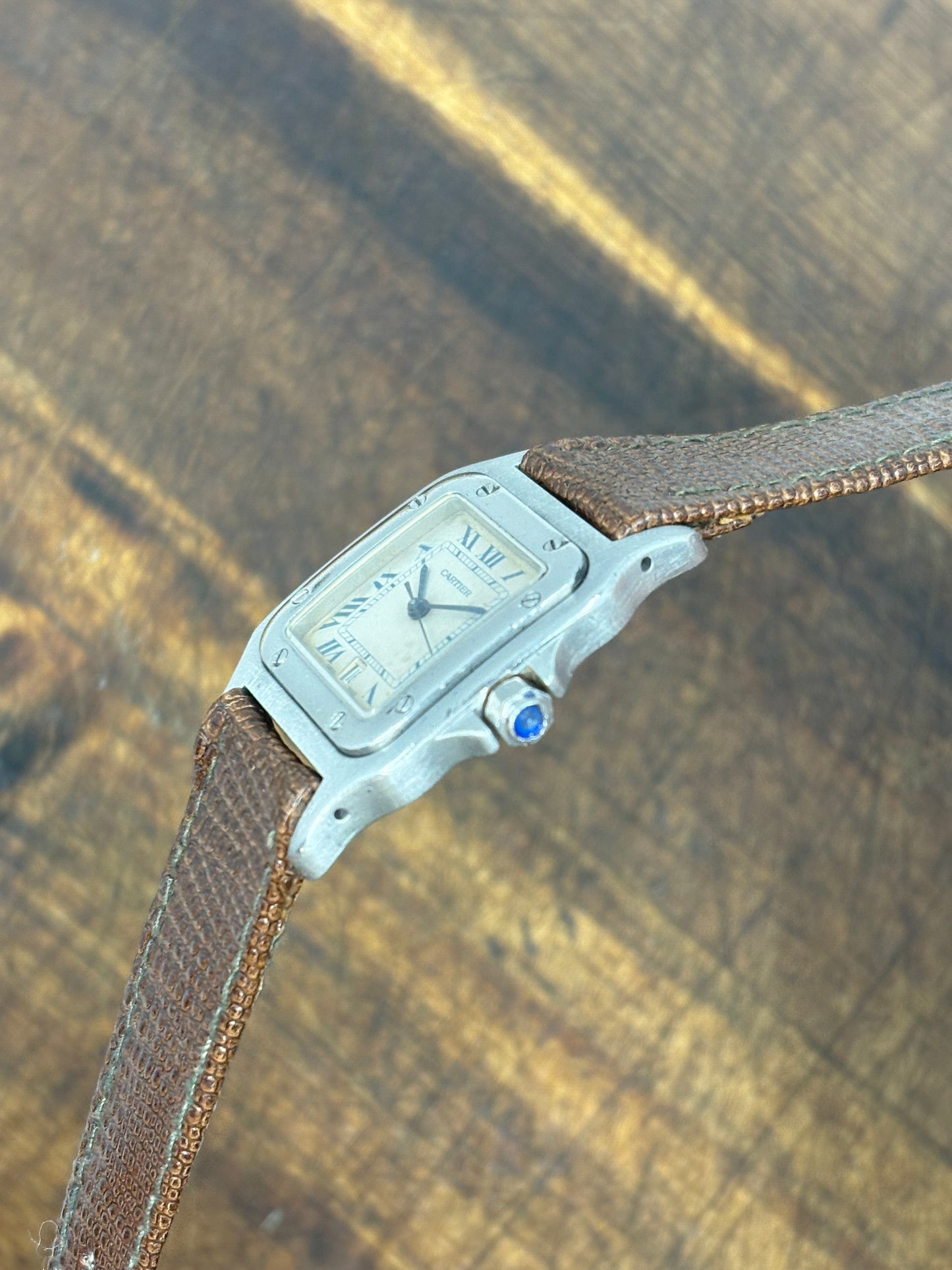 Cartier Santos Galbée – Steel, Roman Dial, Date