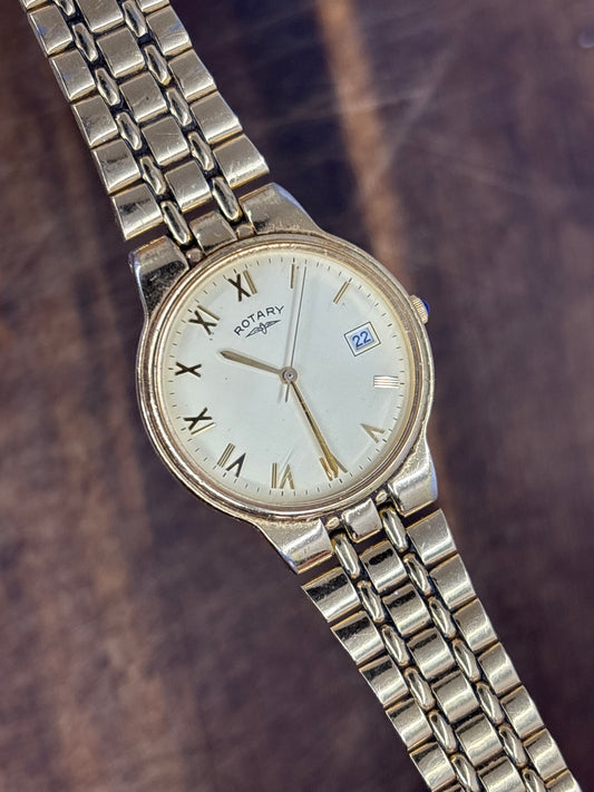 Rotary Quartz – Gold Roman Numeral Dial