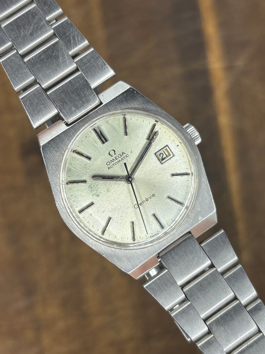 Omega Genève Automatic | Silver Dial | Date | Stainless Steel Bracelet