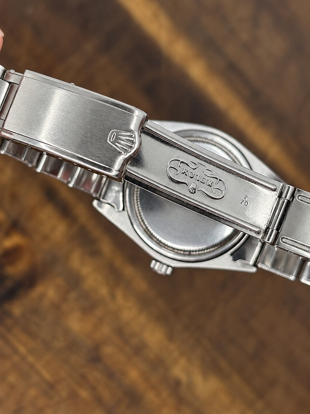 Vintage Rolex Oysterdate Precision – Stainless Steel – Grey Patina Dial – Oyster Bracelet