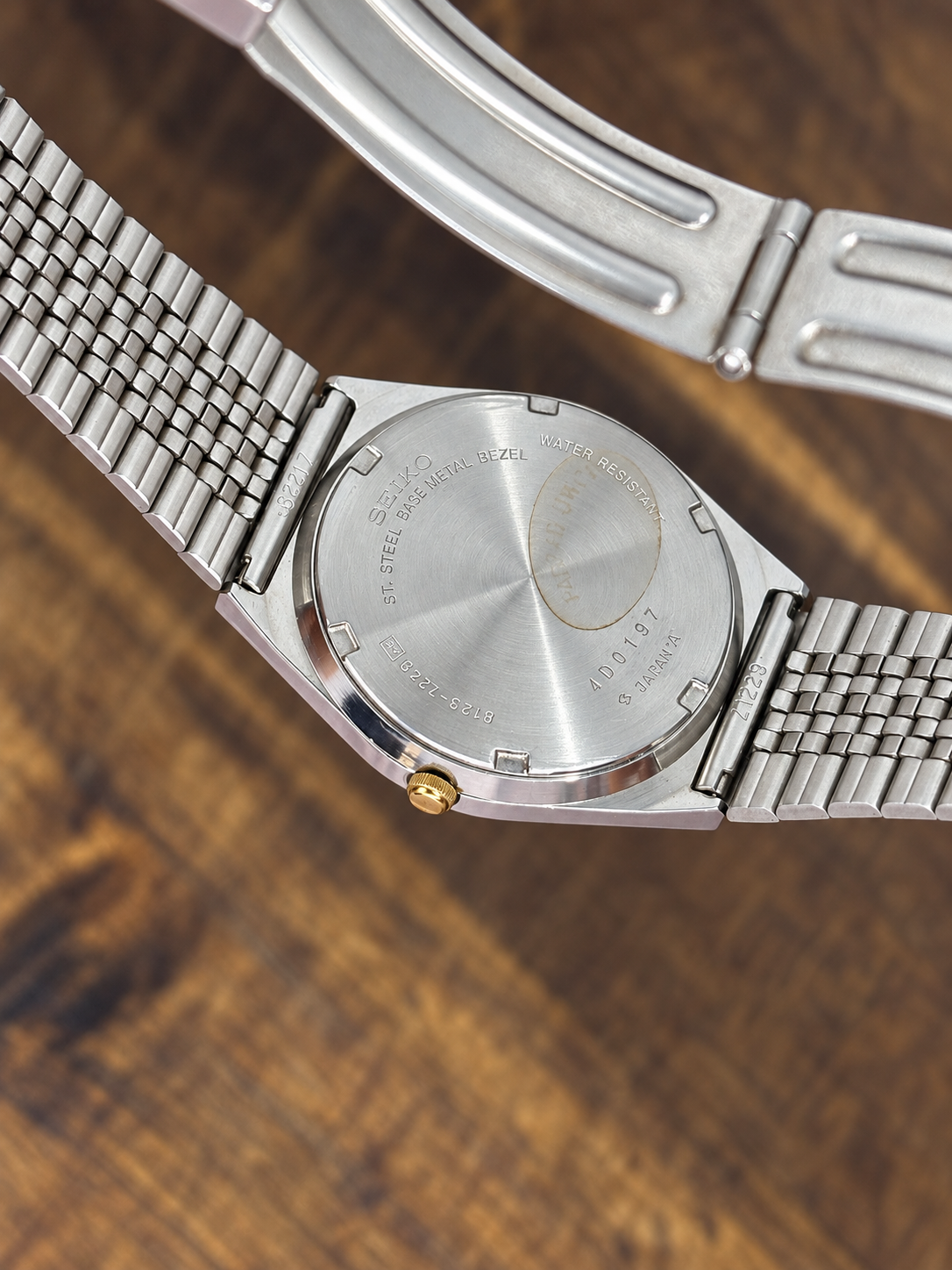 Vintage Seiko Quartz SQ Watch – Two-Tone Stainless Steel & Gold-Tone Case – Silver Dial – Day-Date Display