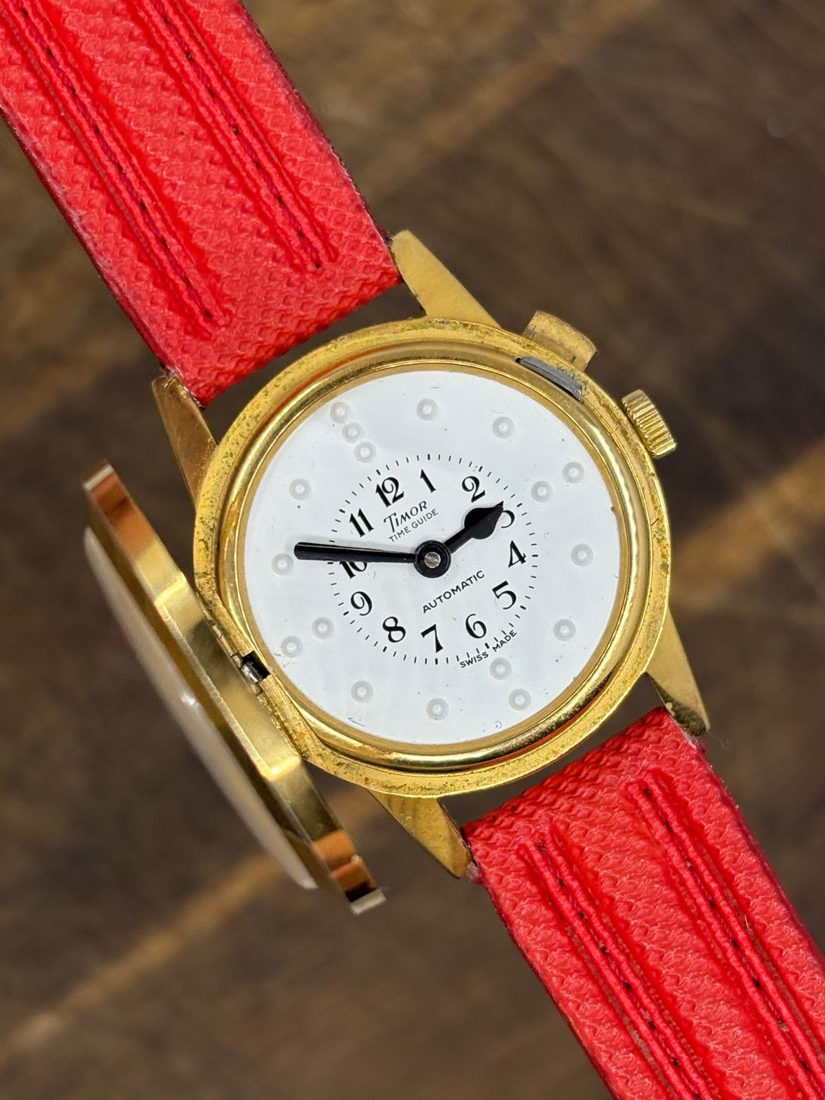 Timor Timeguide Automatic – Gold Case (Braille Dial)